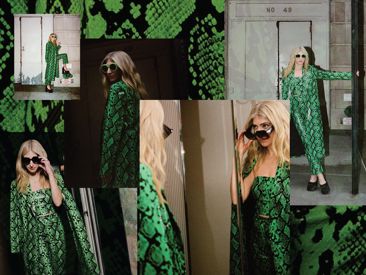 primark green snakeskin dress Green Snake Print Dress main image 0