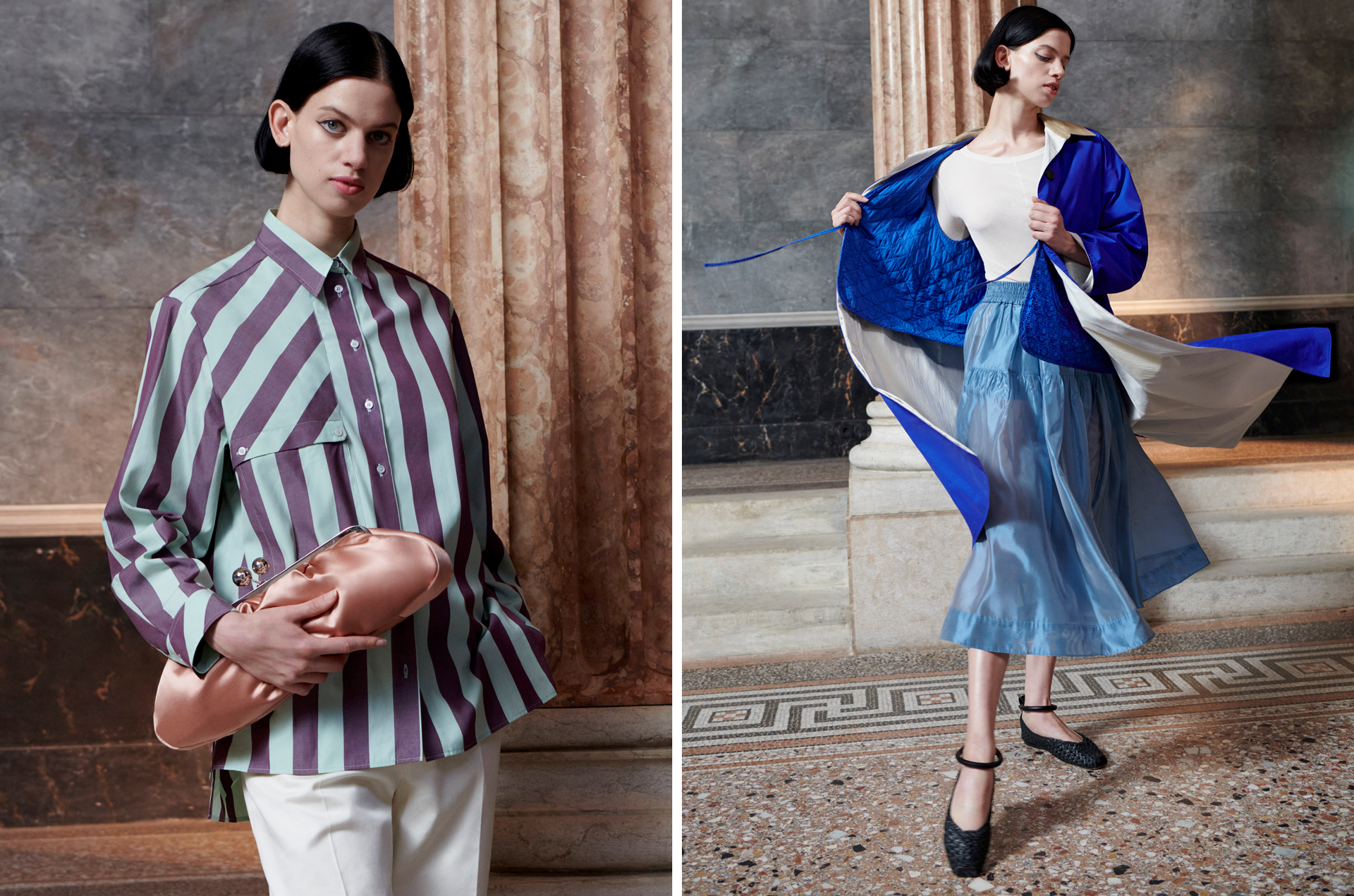 Miu Miu Does Denim and Jimmy Choo Fashions Crystal Slippers | C